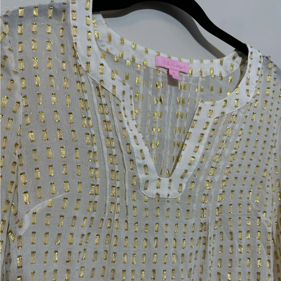 Lilly Pulitzer Colby Chiffon Silk Top - Picture 4 of 6